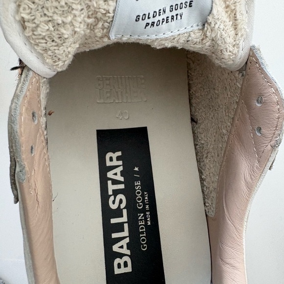 Golden Goose White and Gray Sneakers with Leopard Accent - Picture 4 of 8